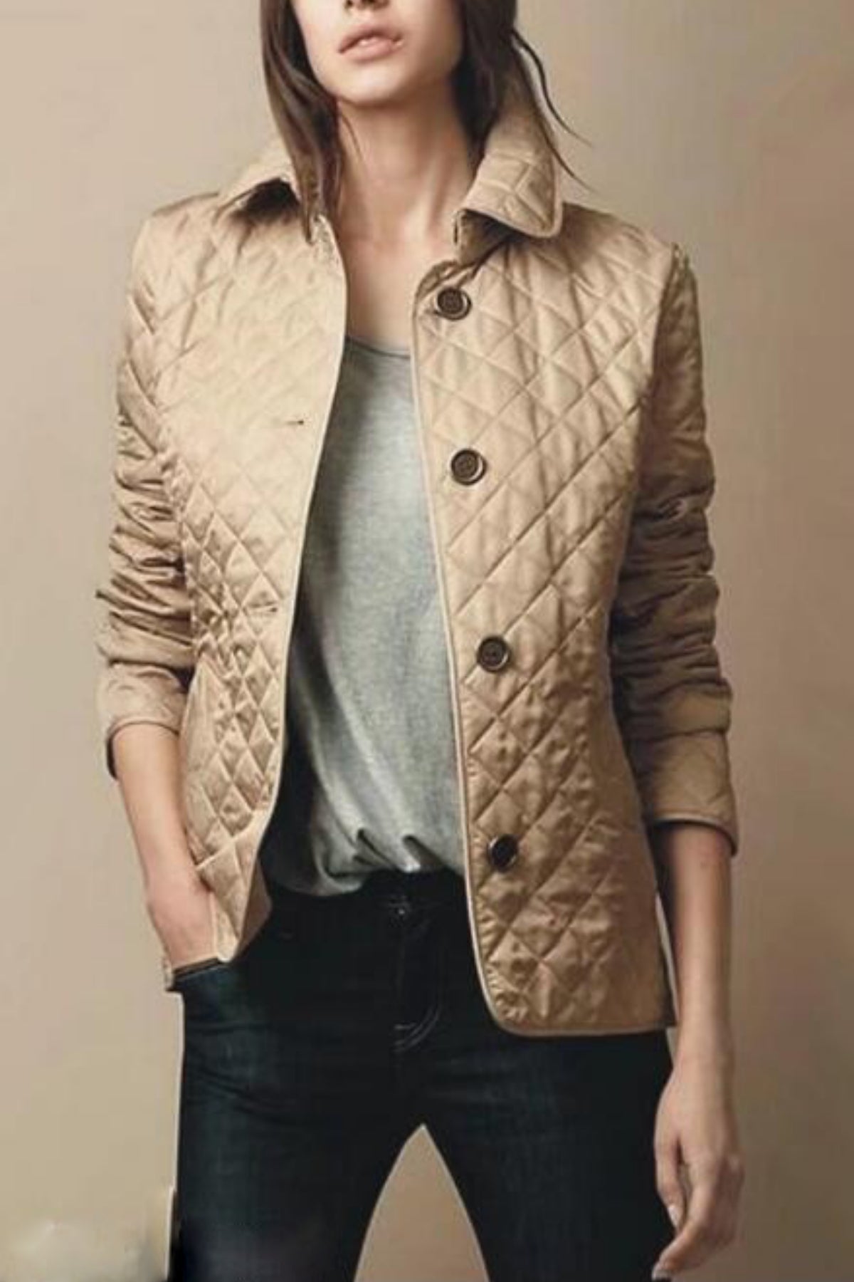 Loveley | Damen Knopf Daunen Puffer Jacke | Lässig