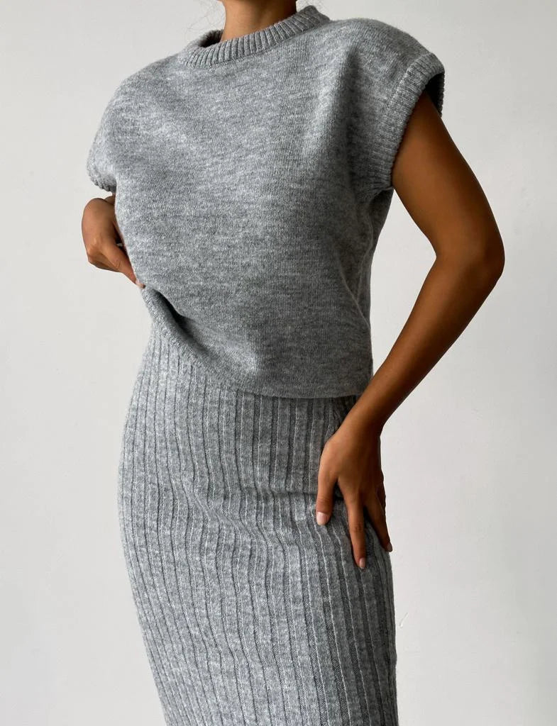 Lillymoda | Carmen - Warmes Strickset [Oberteil+Rock]