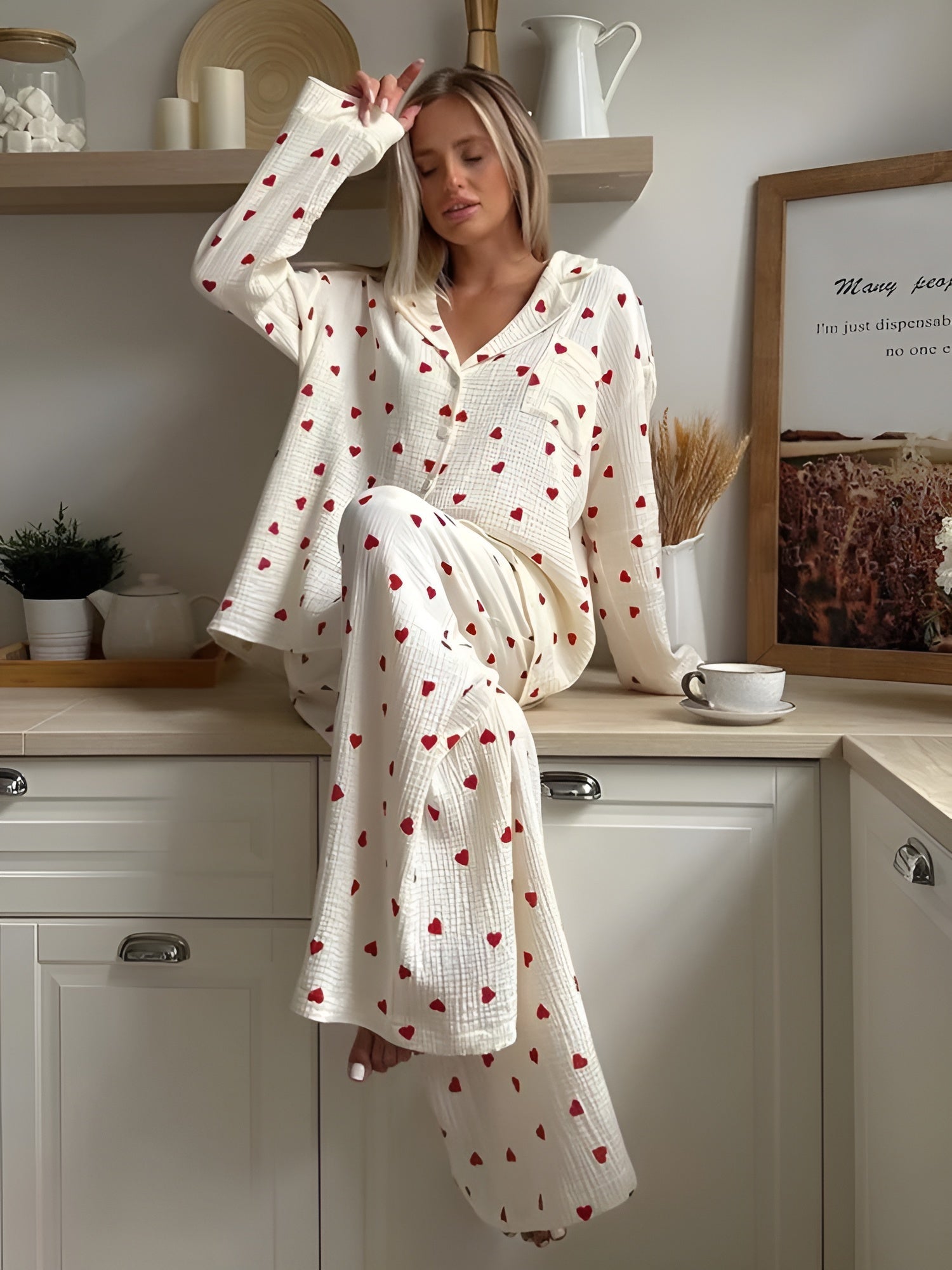 Lillymoda | Daisy - Herz-Pyjama