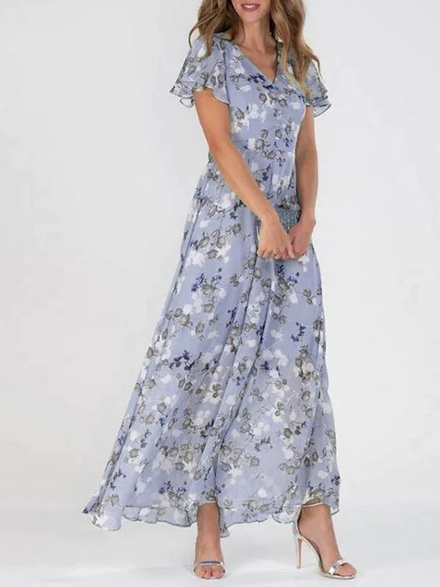 Lillymoda | Josie - Maxikleid mit Rüschenärmeln