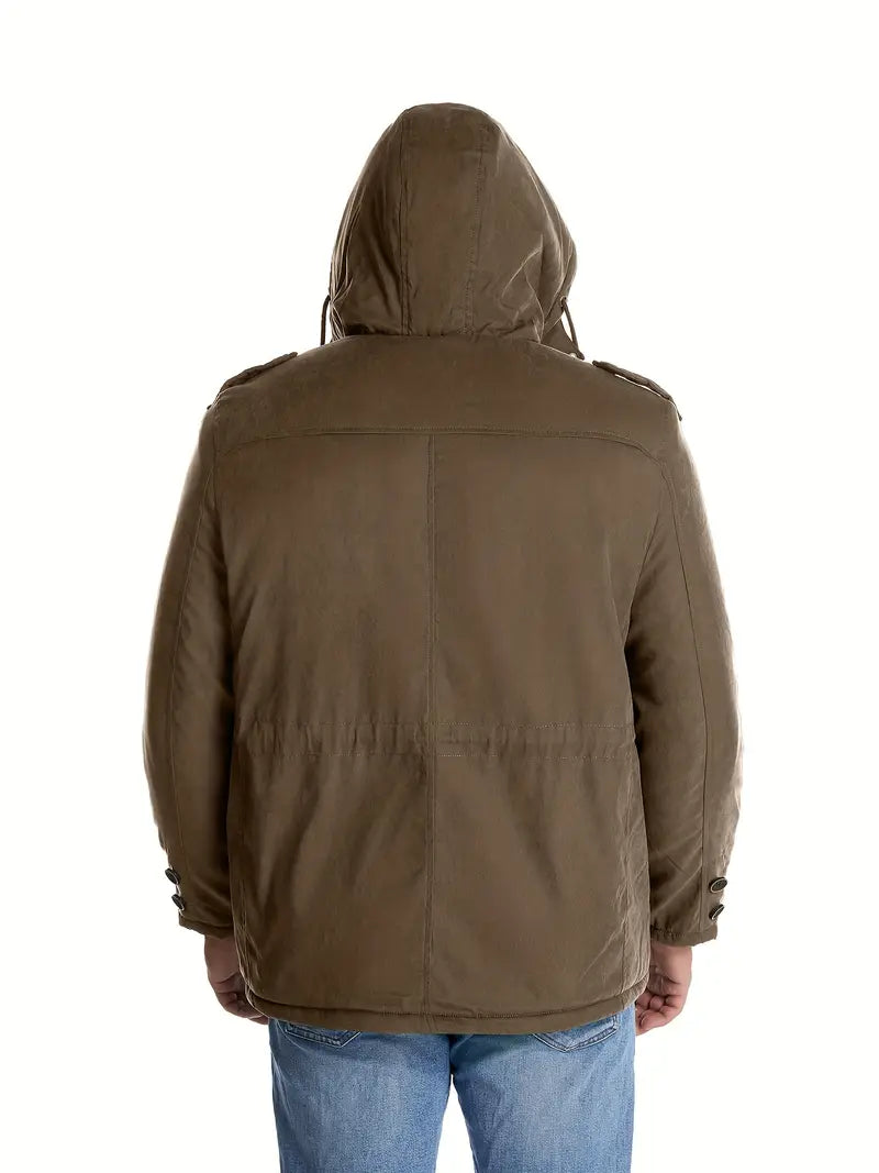 Gedo - Stylischer Wintermantel für Männer - mit Kapuze und Taschen