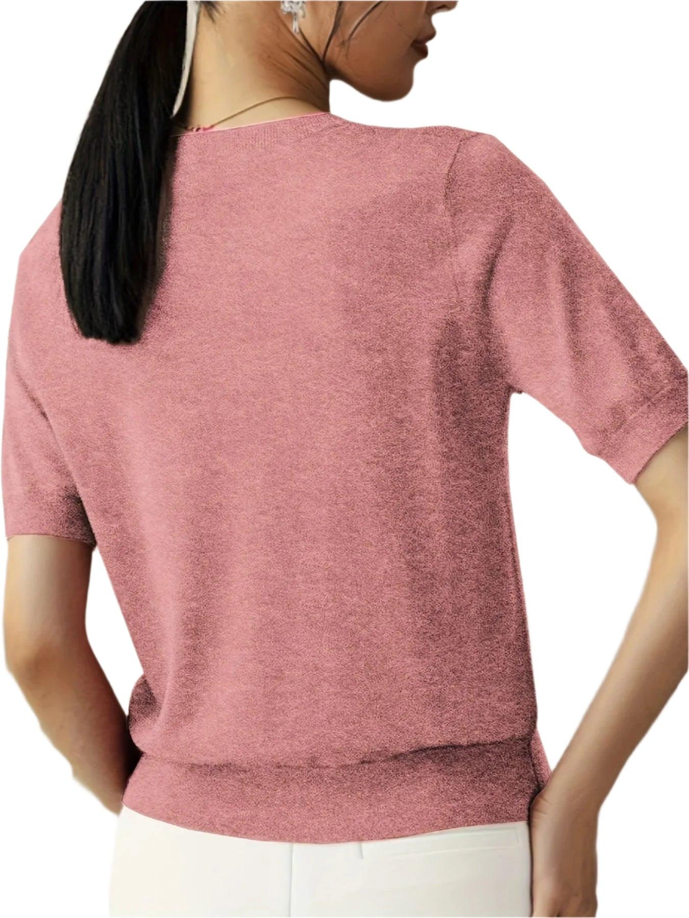 Damen Bequemes Grundlegend-Hemd | Gestrickt