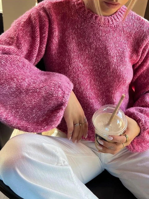 Lillymoda | Eula - Stylischer Rückenfreier Strickpullover