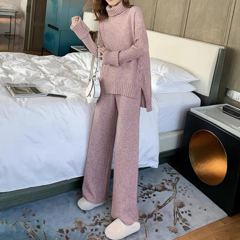 Lillymoda | Calista - Stylisches Strick-Set [Pullover+Hose]