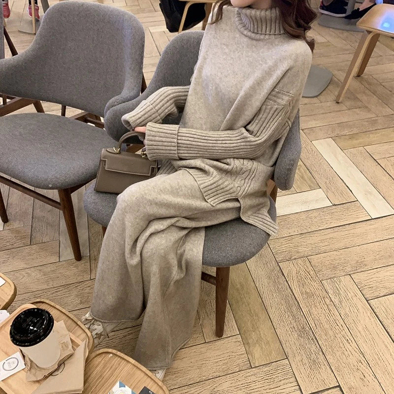 Lillymoda | Calista - Stylisches Strick-Set [Pullover+Hose]