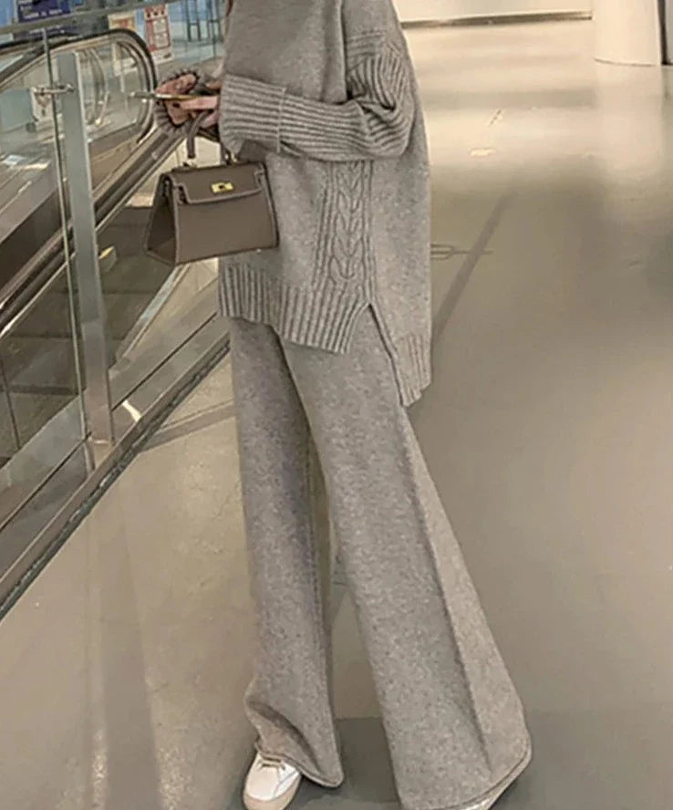 Lillymoda | Calista - Stylisches Strick-Set [Pullover+Hose]