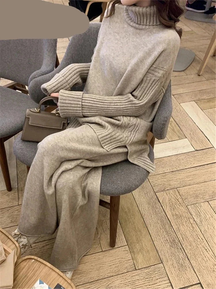 Lillymoda | Calista - Stylisches Strick-Set [Pullover+Hose]