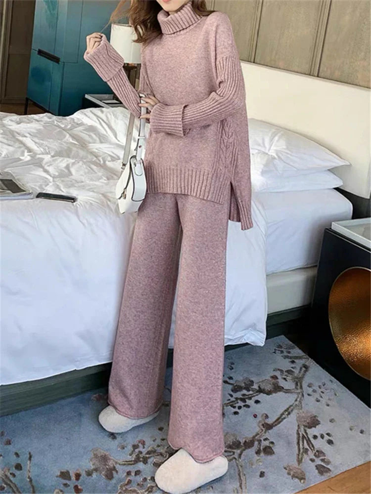 Lillymoda | Calista - Stylisches Strick-Set [Pullover+Hose]