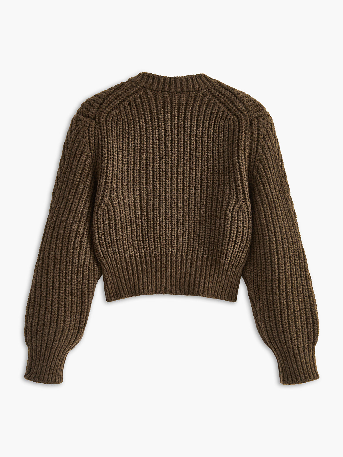 Runder-Halsausschnitt Cardigan mit Metall-Details und verkürzter Länge
