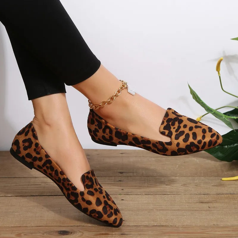Lillymoda | Ashley - Leopard Spitze Zehensandalen