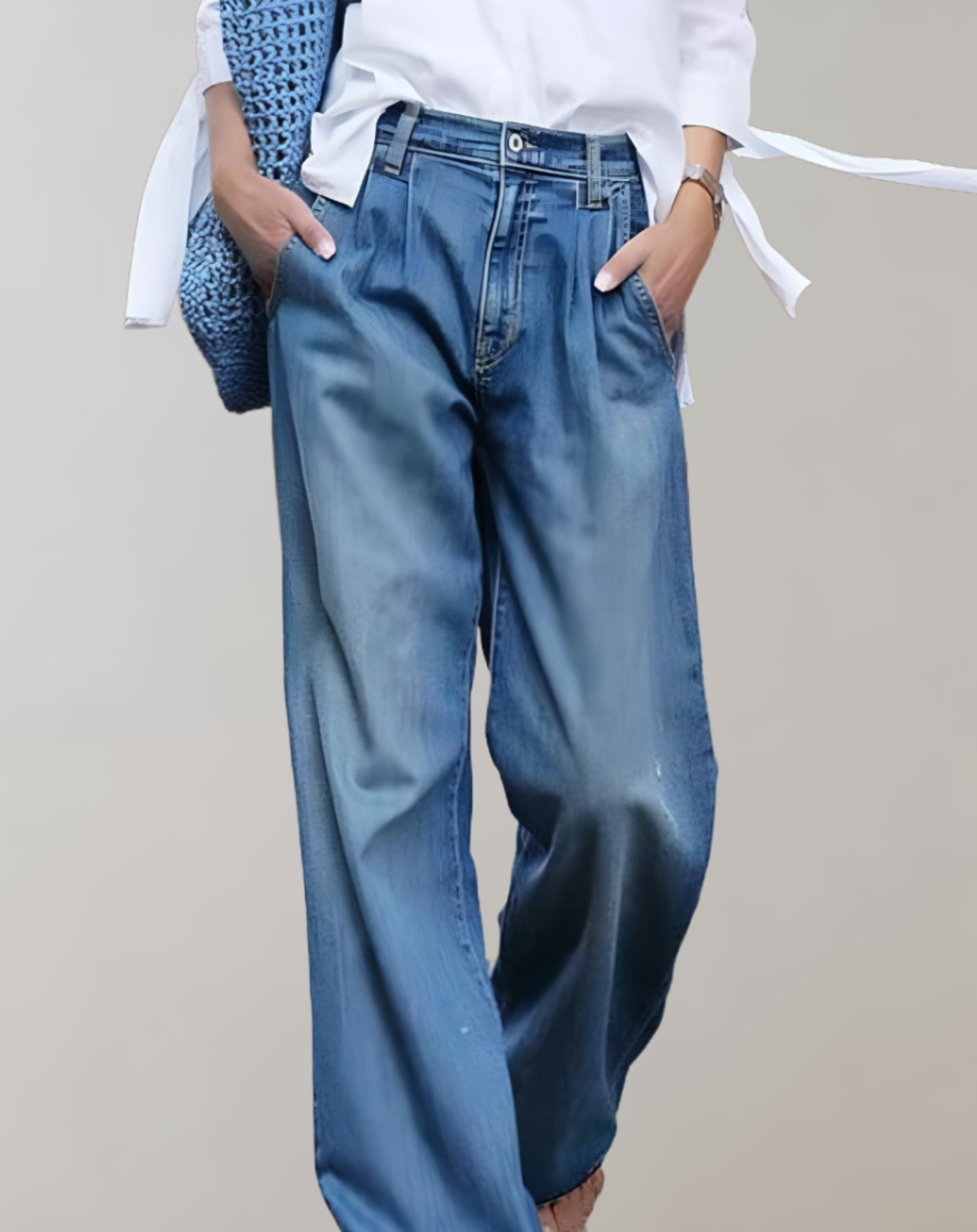 Jeans in Blau mit hoher für Frauen