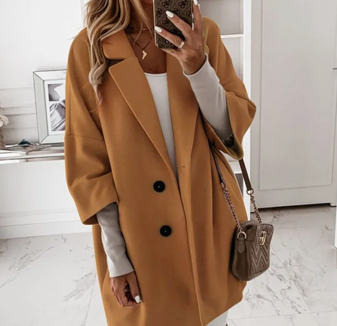 Lillymoda | Jade – Luxusmantel aus Wolle