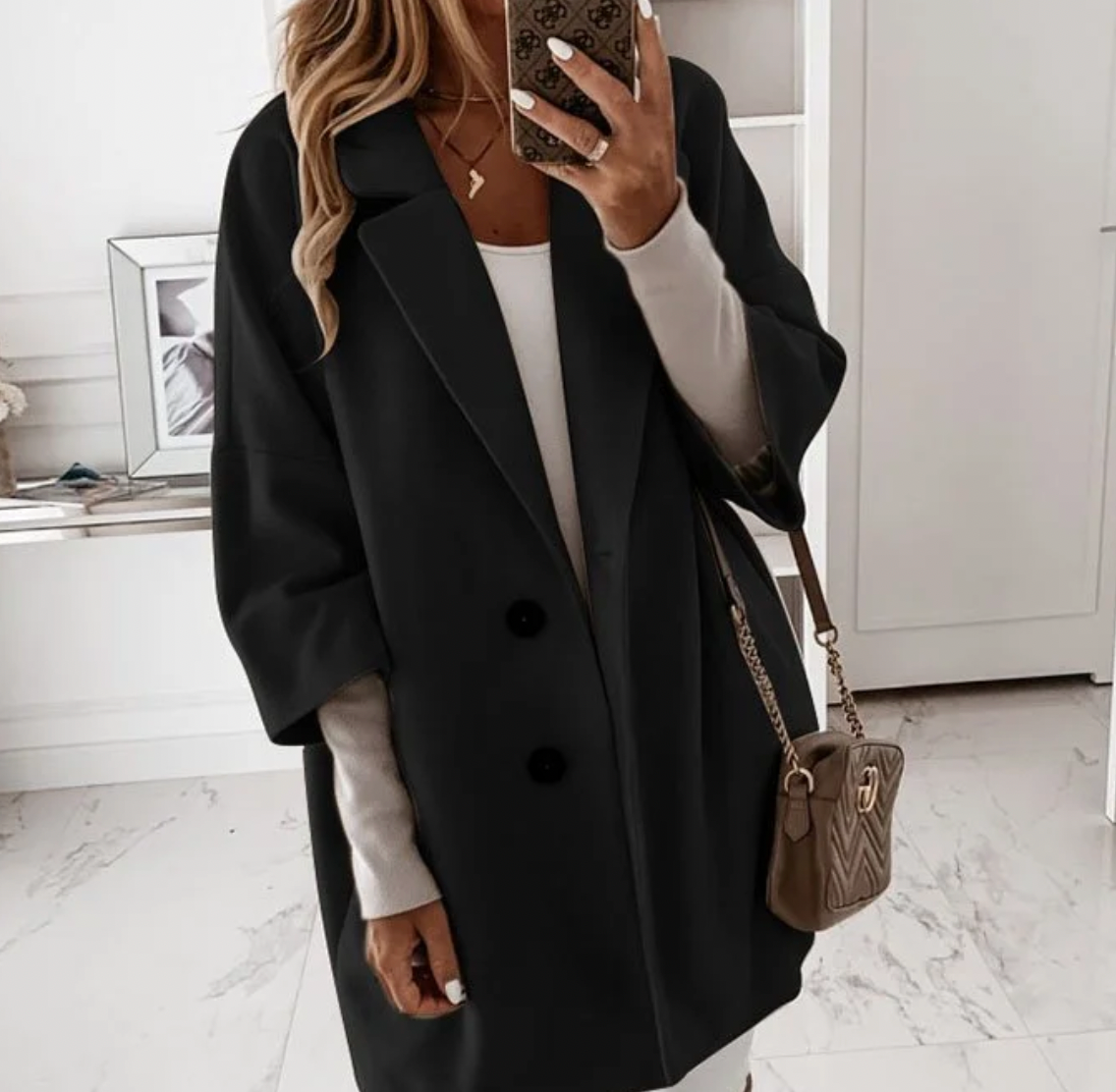 Lillymoda | Jade – Luxusmantel aus Wolle