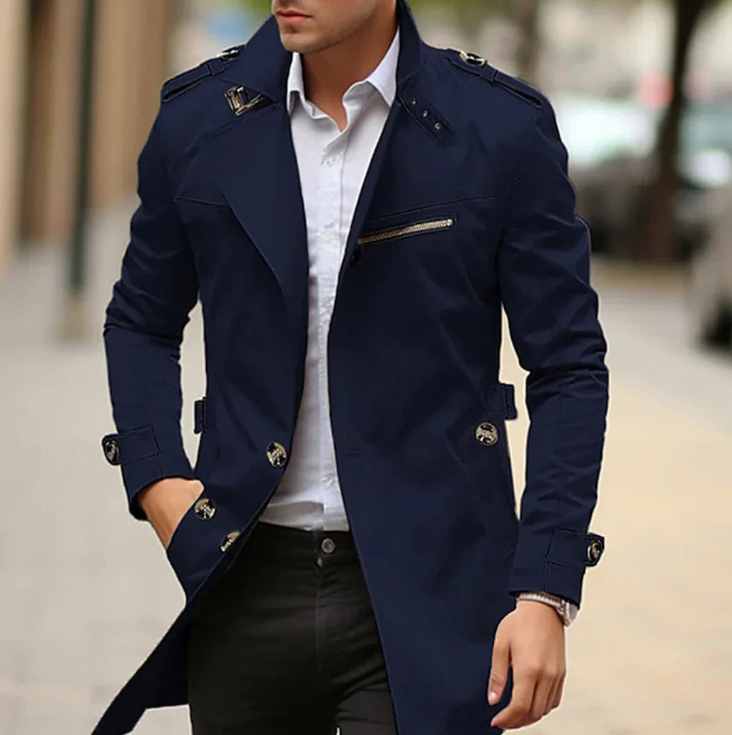 NELIO - Stilvoller Frühlings-Trenchcoat für Herren