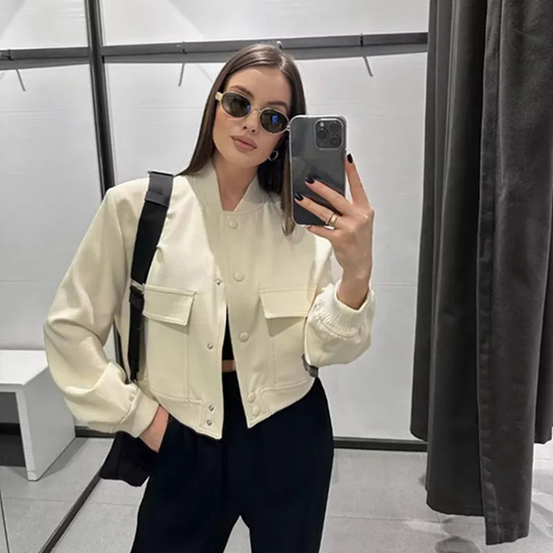 Lillymoda | Evelyn - Lässige Bomberjacke in Kurzform