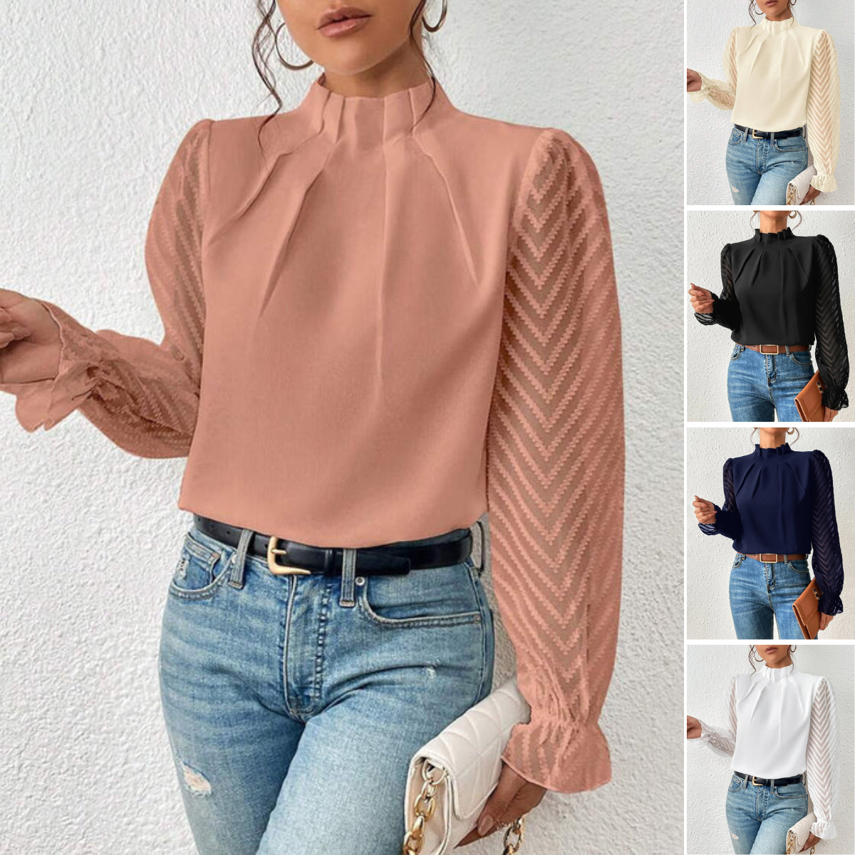 Das Langarm-Top im Küsten-Chic-Stil | Festliche Bluse für Frauen