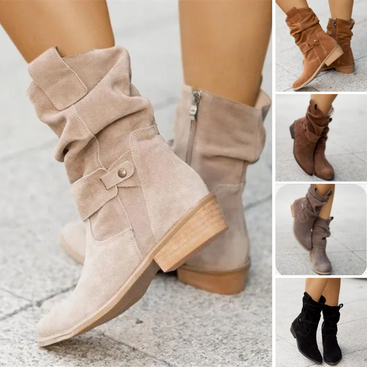 Lillymoda | Elizabeth - Niederhackige Stiefel