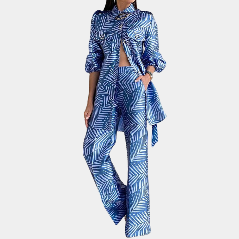 Lillymoda | Dixie - Vintage-Lockeres Chic-Set [Oberteil+Hose]