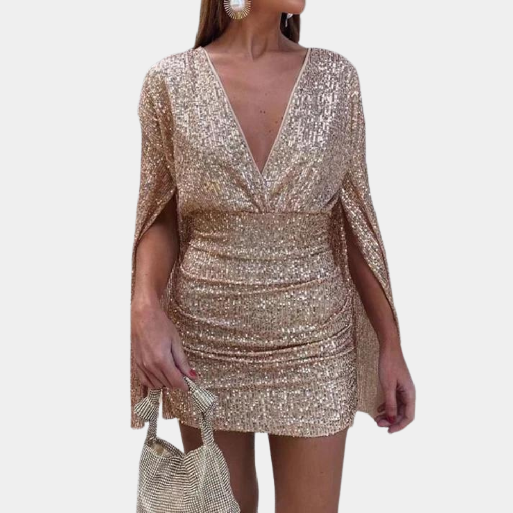 Lillymoda | Danna - Glitzerndes Rückenfreies Partykleid