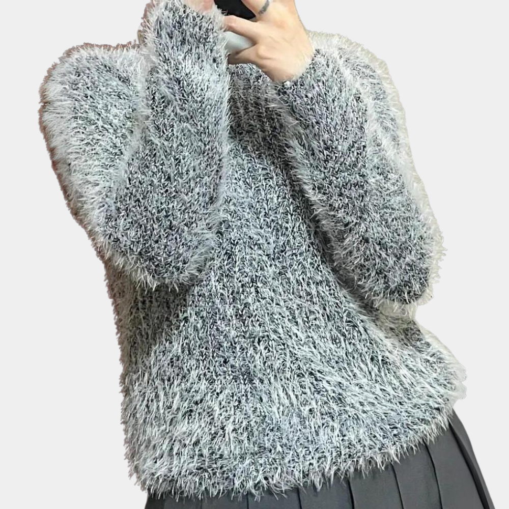 Lillymoda | Elisa - Stylischer Plüsch Wintersweater