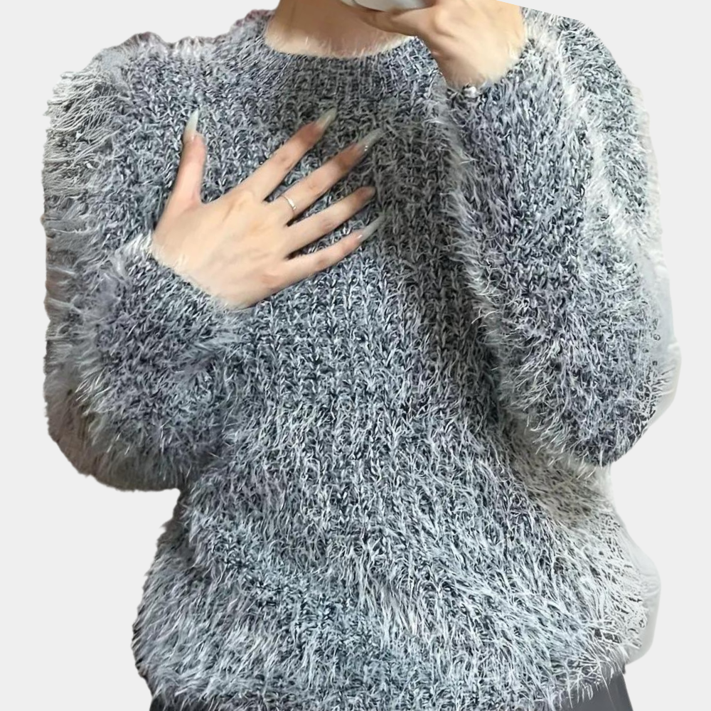 Lillymoda | Elisa - Stylischer Plüsch Wintersweater