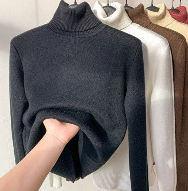 Strickpullover mit Rollkragen für Frauen