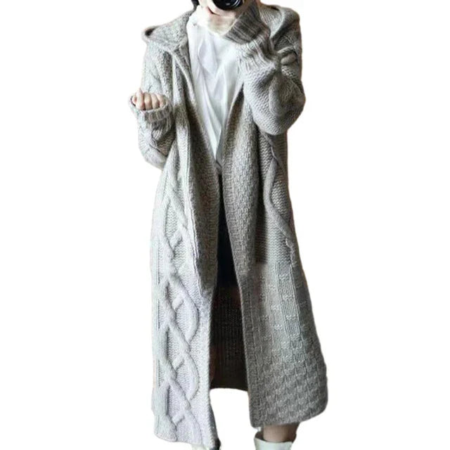 Lillymoda | Charlotte - Lässiger Strickcardigan mit Kapuze
