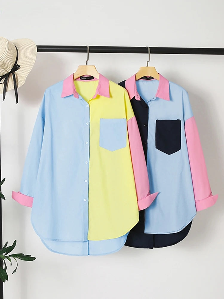 Lillymoda | Alaya - Lässige Knöpfe Vintage Tops