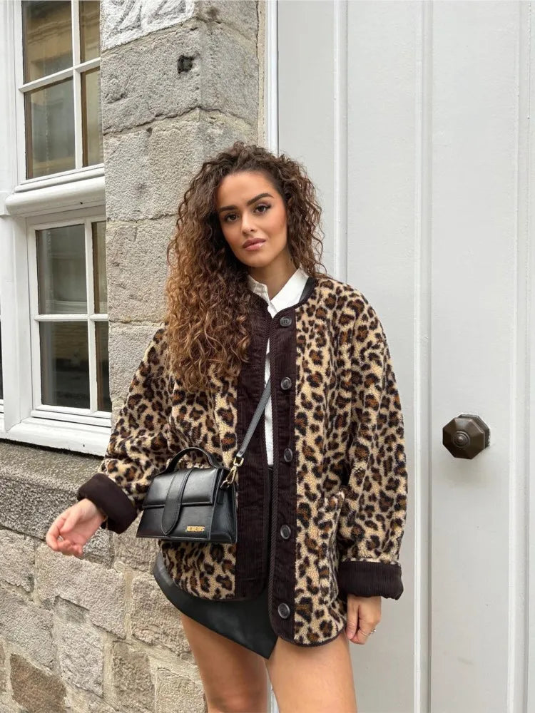 Lillymoda | Adaline - Warme Plüsch-Winterjacke
