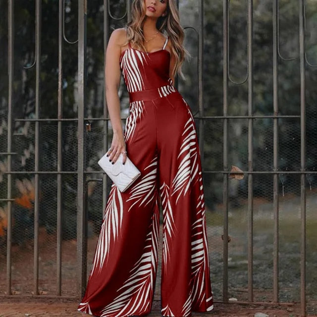 Maribel - Lässiger Langer Jumpsuit mit Trägern