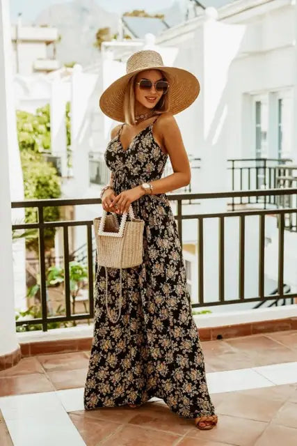 Lillymoda | Alicia - Chiffon Boho Maxikleid
