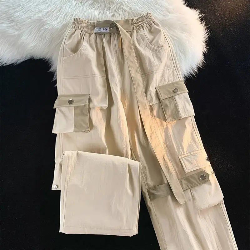 Rosalinda - Vintage Cargohose Baggy Jogging Wide Leg