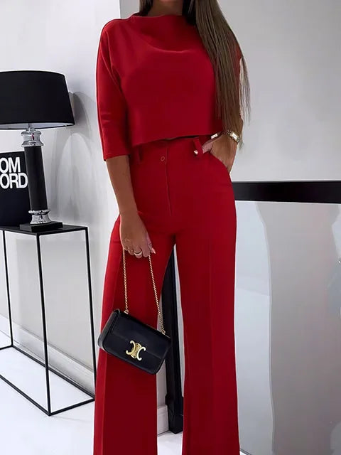 Lillymoda | Alexia - Stilvolles Büro-Set [Oberteile+Hosen]