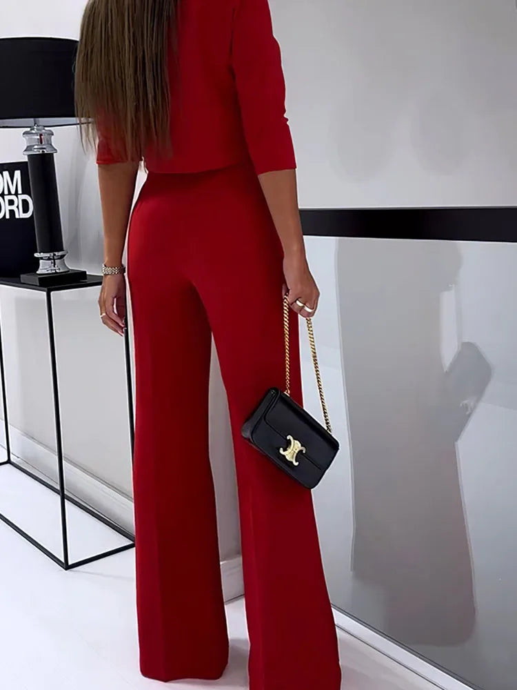Lillymoda | Alexia - Stilvolles Büro-Set [Oberteile+Hosen]