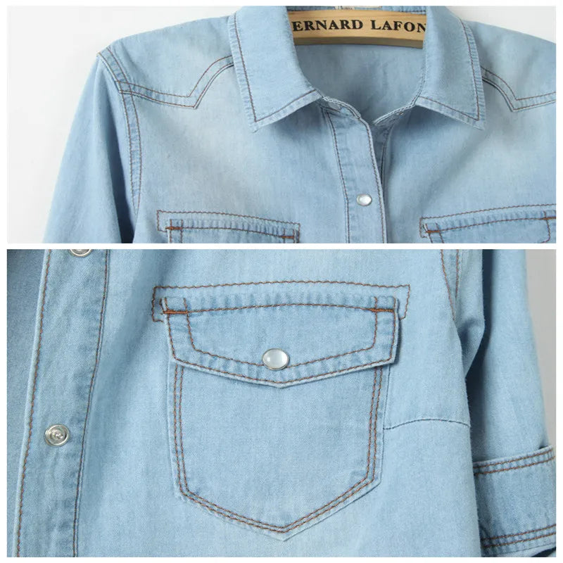 Lillymoda | Charlene - Lässiges Denim-Cropped-Top