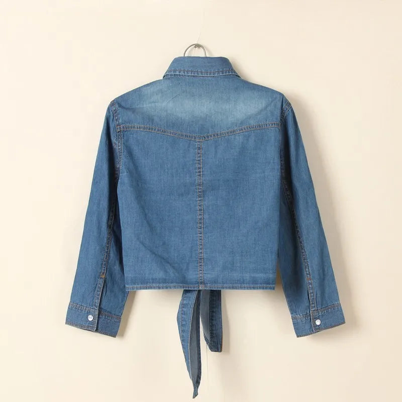 Lillymoda | Charlene - Lässiges Denim-Cropped-Top