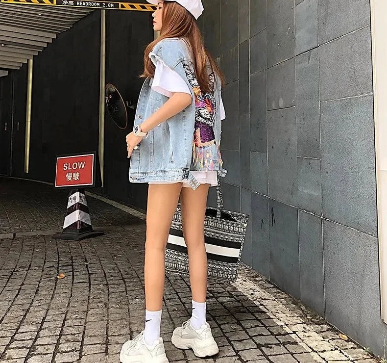 Lillymoda | Alice - Lässige Lockere Jeansweste