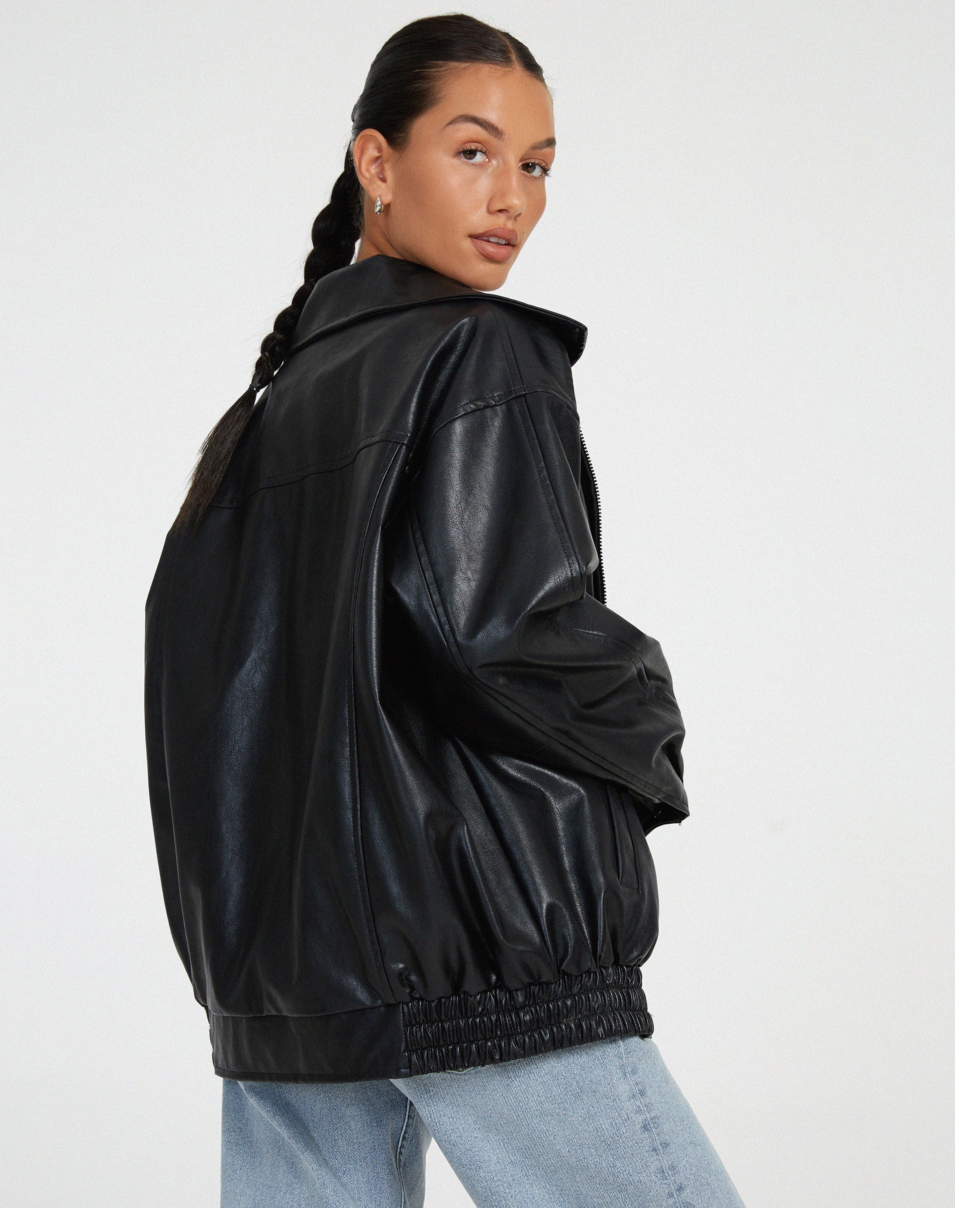 Zinah - Lose Lederjacke für Damen