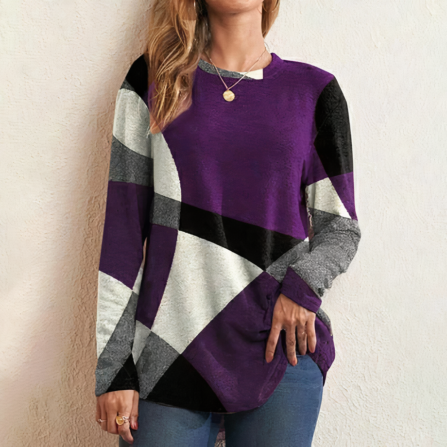 Pullover: Eleganter Blockfarben-Look für kalte Tage