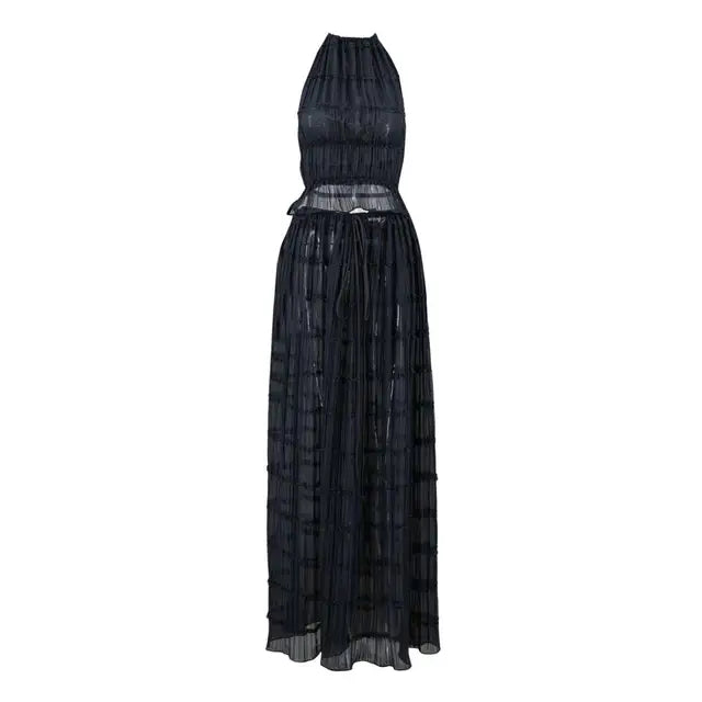 Lillymoda | Calla - Elegantes Neckholder-Plissee-Set