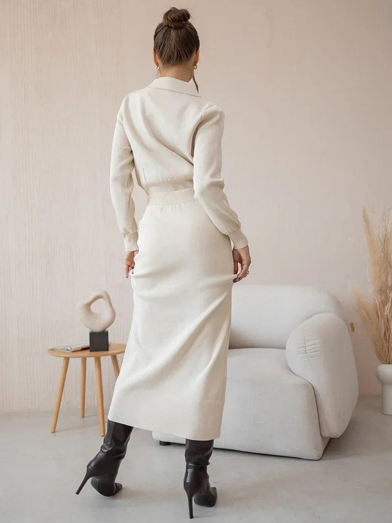 Lillymoda | Amalia - Elegantes Strickset [Blazer+Hosen]