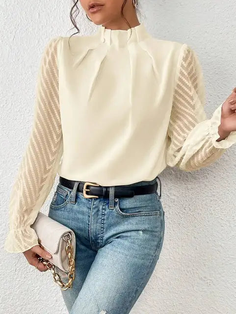 Lillymoda | Amaia - Lässiges Top mit Rüschenärmeln
