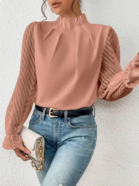 Lillymoda | Amaia - Lässiges Top mit Rüschenärmeln