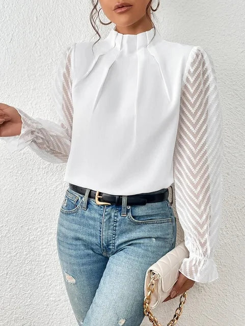 Lillymoda | Amaia - Lässiges Top mit Rüschenärmeln