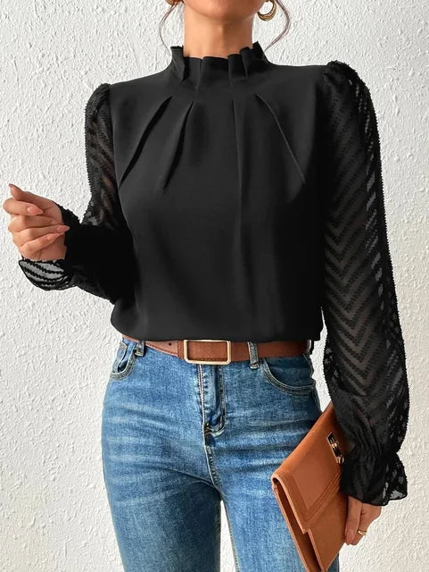 Lillymoda | Amaia - Lässiges Top mit Rüschenärmeln