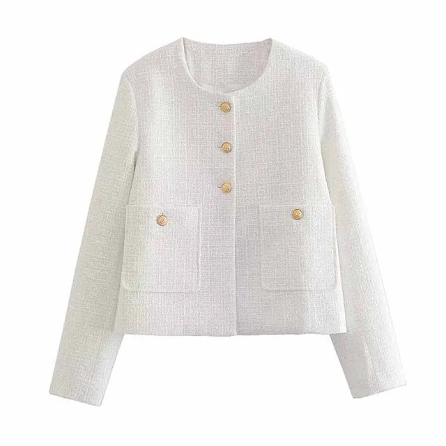Lillymoda | Bella - Lässige Gekürzt Jacke mit Taschen