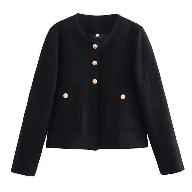 Lillymoda | Bella - Lässige Gekürzt Jacke mit Taschen