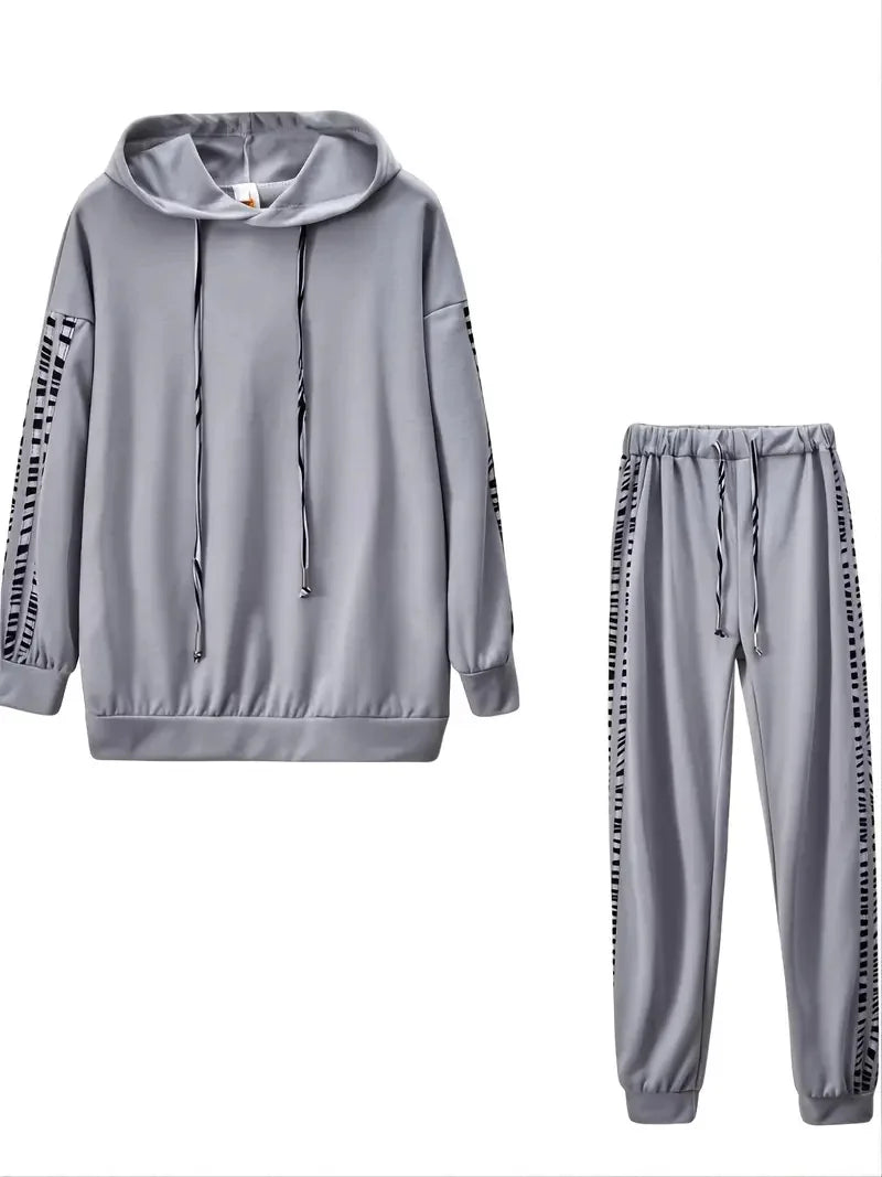 Lillymoda | Diana - Trendy Stripes Trainingsanzug [Jacke+Hose]