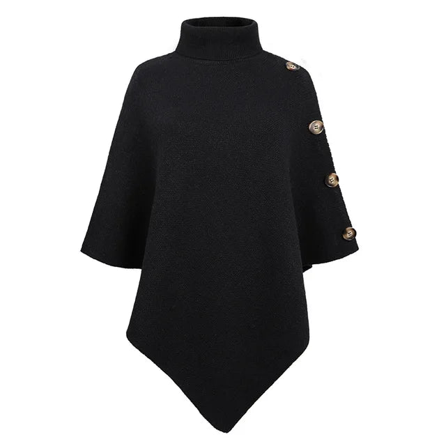 Zinnia - Eleganter Poncho mit asymmetrischen Details
