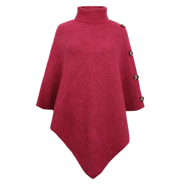 Zinnia - Eleganter Poncho mit asymmetrischen Details
